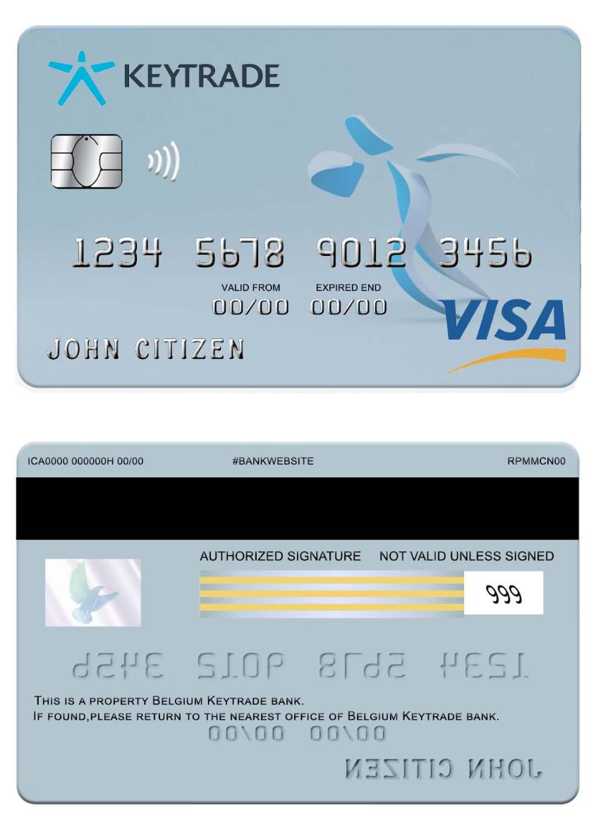 Belgium Keytrade  bank visa card